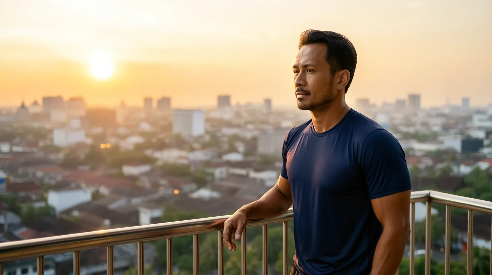 Men's wellness and morning routine